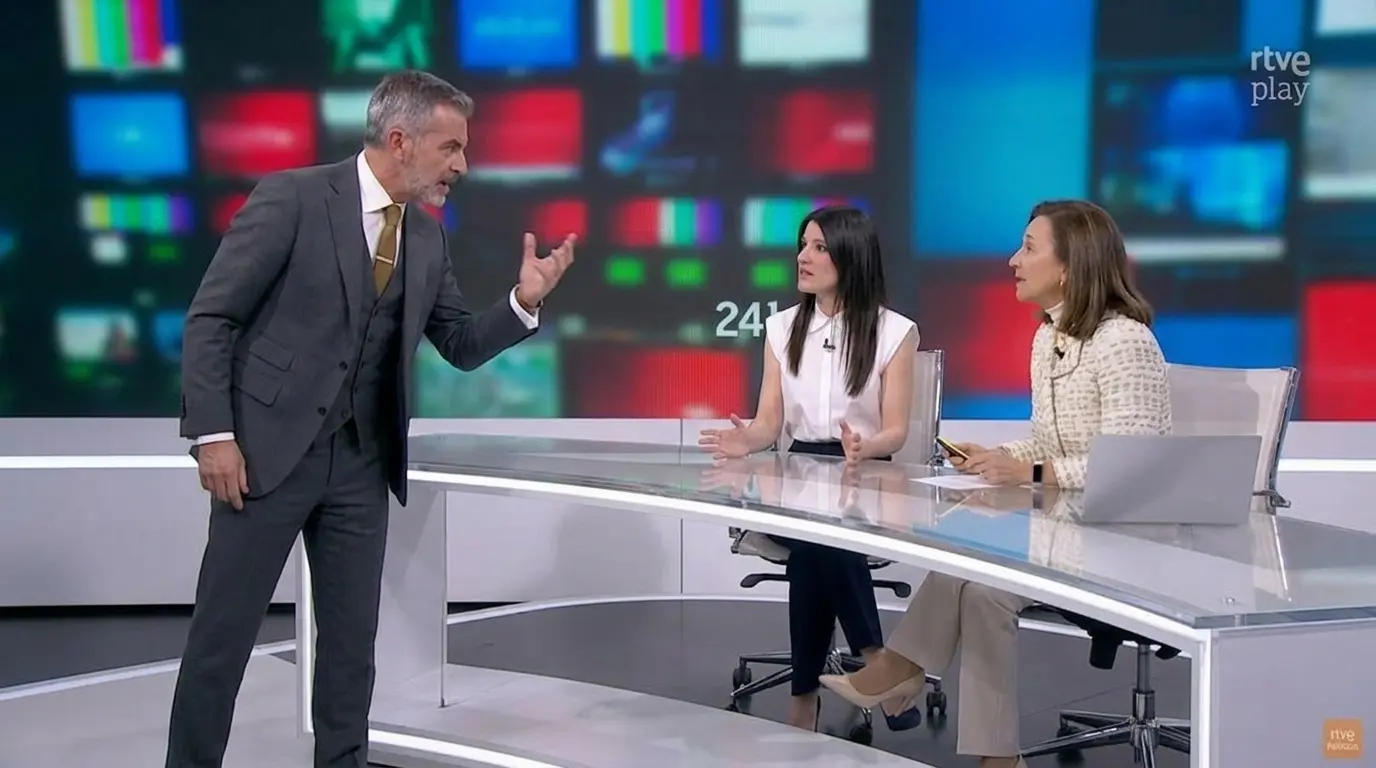 Debate en el plató de RTVE